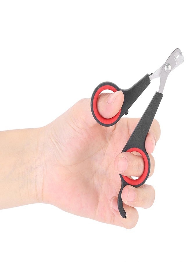 Kodrily Bird Nail Clippers, Stainless Steel Small Animal Nail Clippers, Half Moon Pet Nail Scissors, Plastic Handle Pet Nail Clipper Scissors, Clipper Bird Grooming for Small Parrot Birds - Image 4